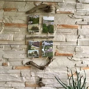 Driftwood Photo Hanger Driftwood Wall Decor Mobile Wall Hanging Driftwood Garland