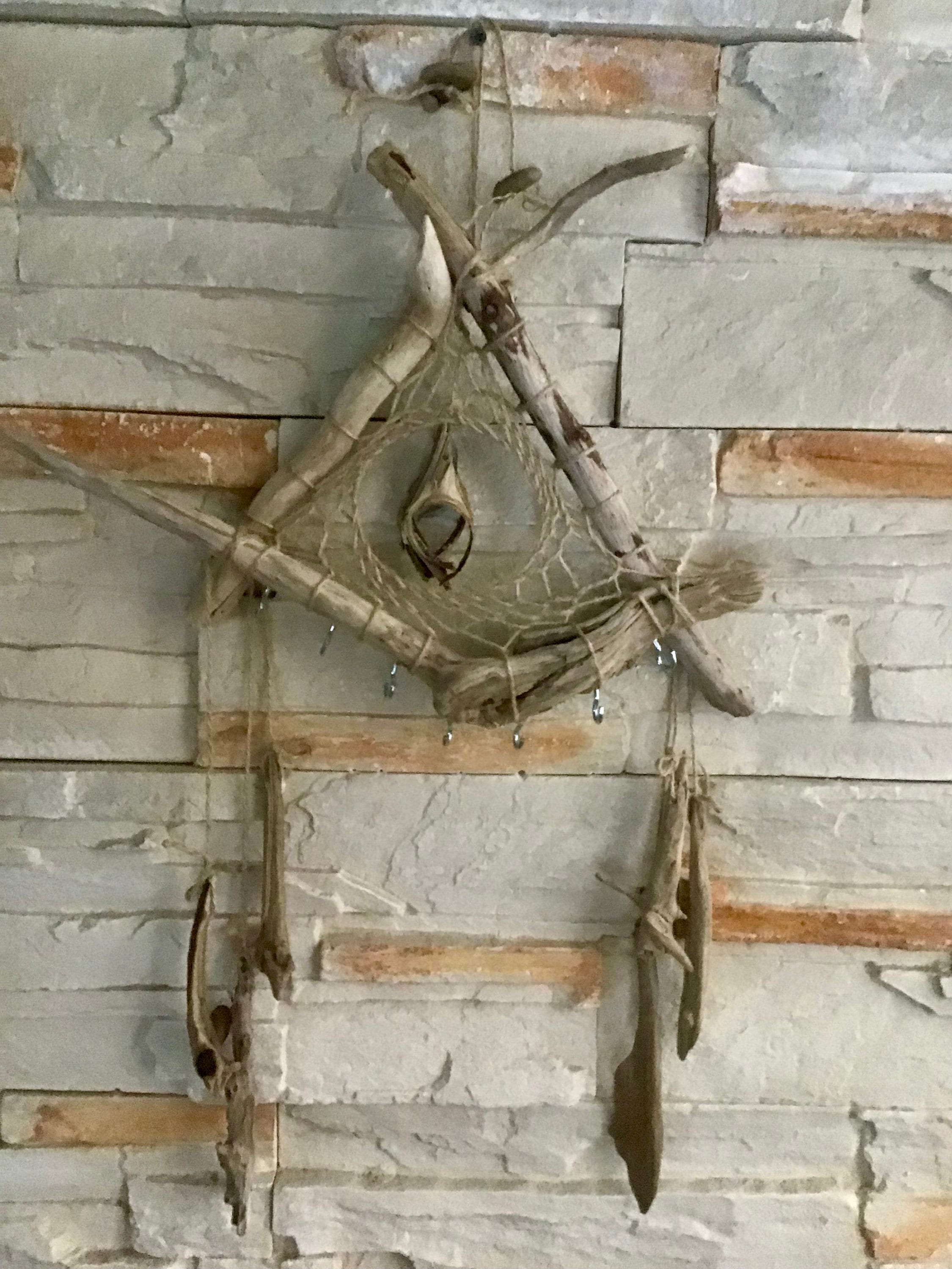 Driftwood Dream Catcher Driftwood Wall Driftwood Wall Decor Mobile Wall ...