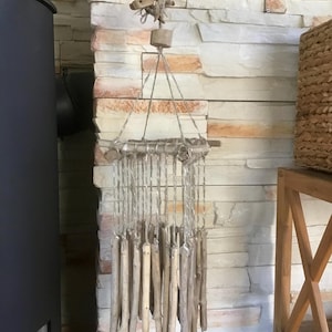 Handmade Driftwood Wind Chimes Sainds of Nature Outdoor Decoration Mobile Driftwood Hanging