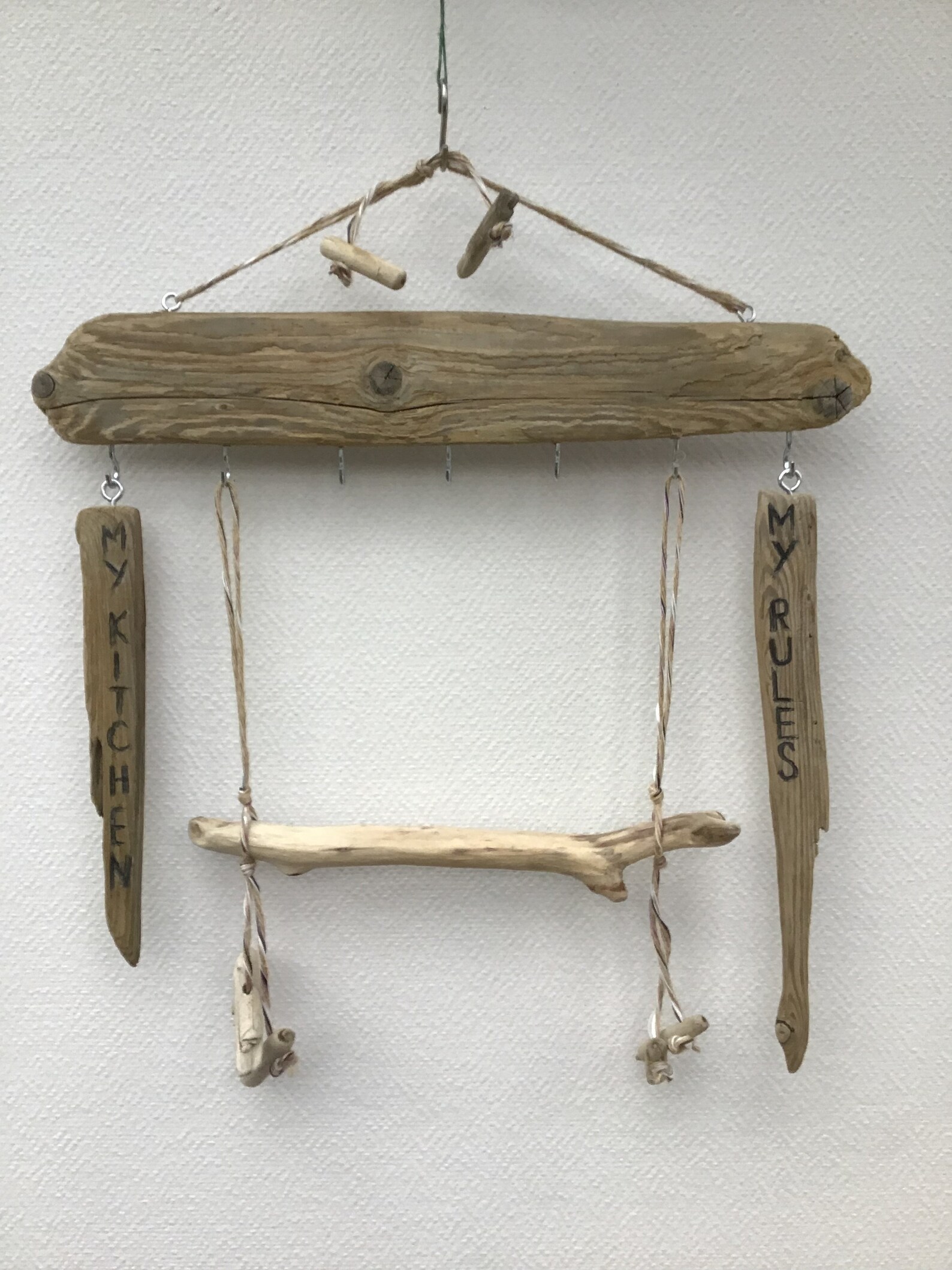 Driftwood Wall Art Driftwood Kitchen Decor Driftwood Towel Etsy