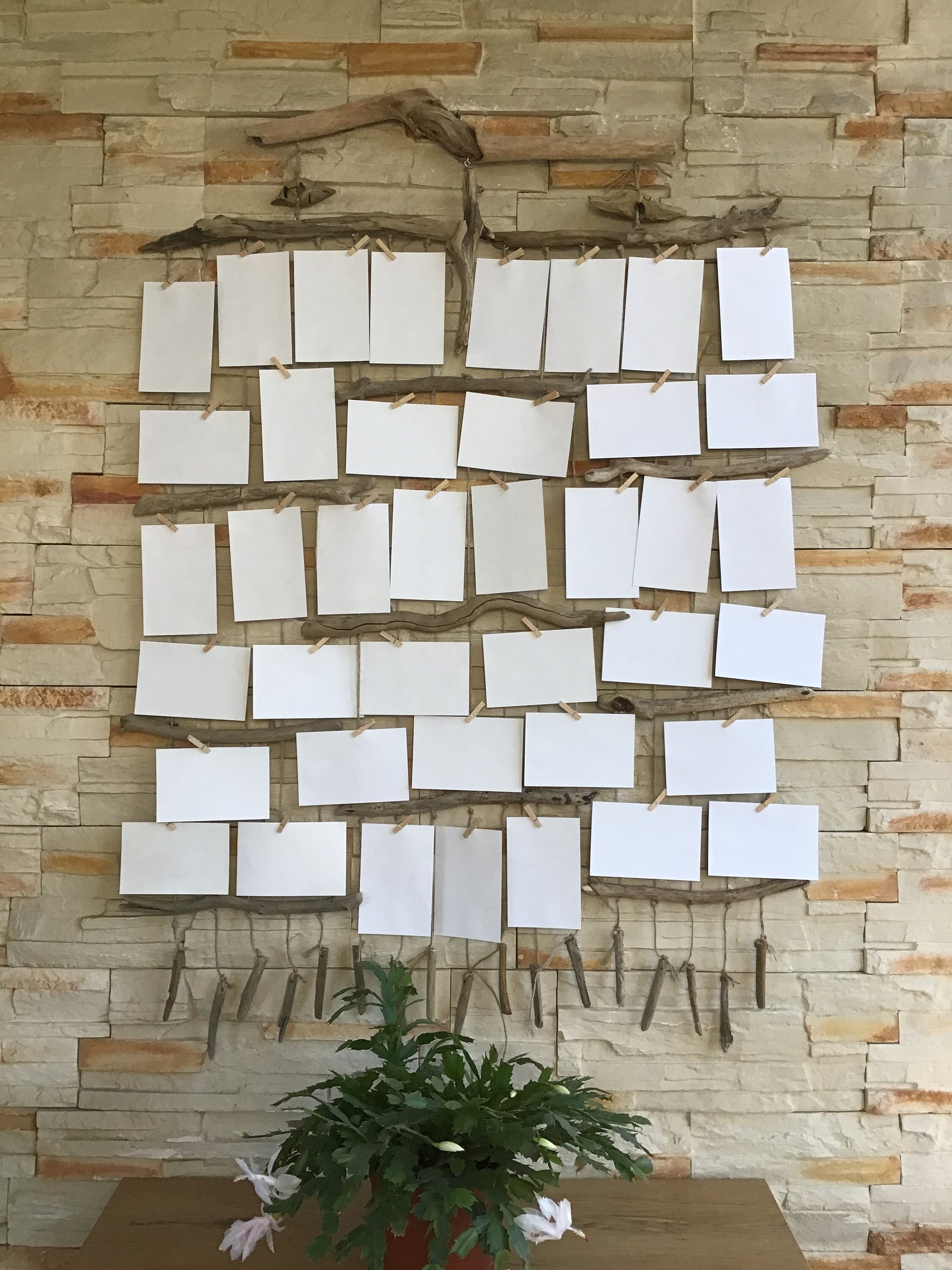 Driftwood Photo Hanger Driftwood Wall Art Driftwood Wall Decor Etsy