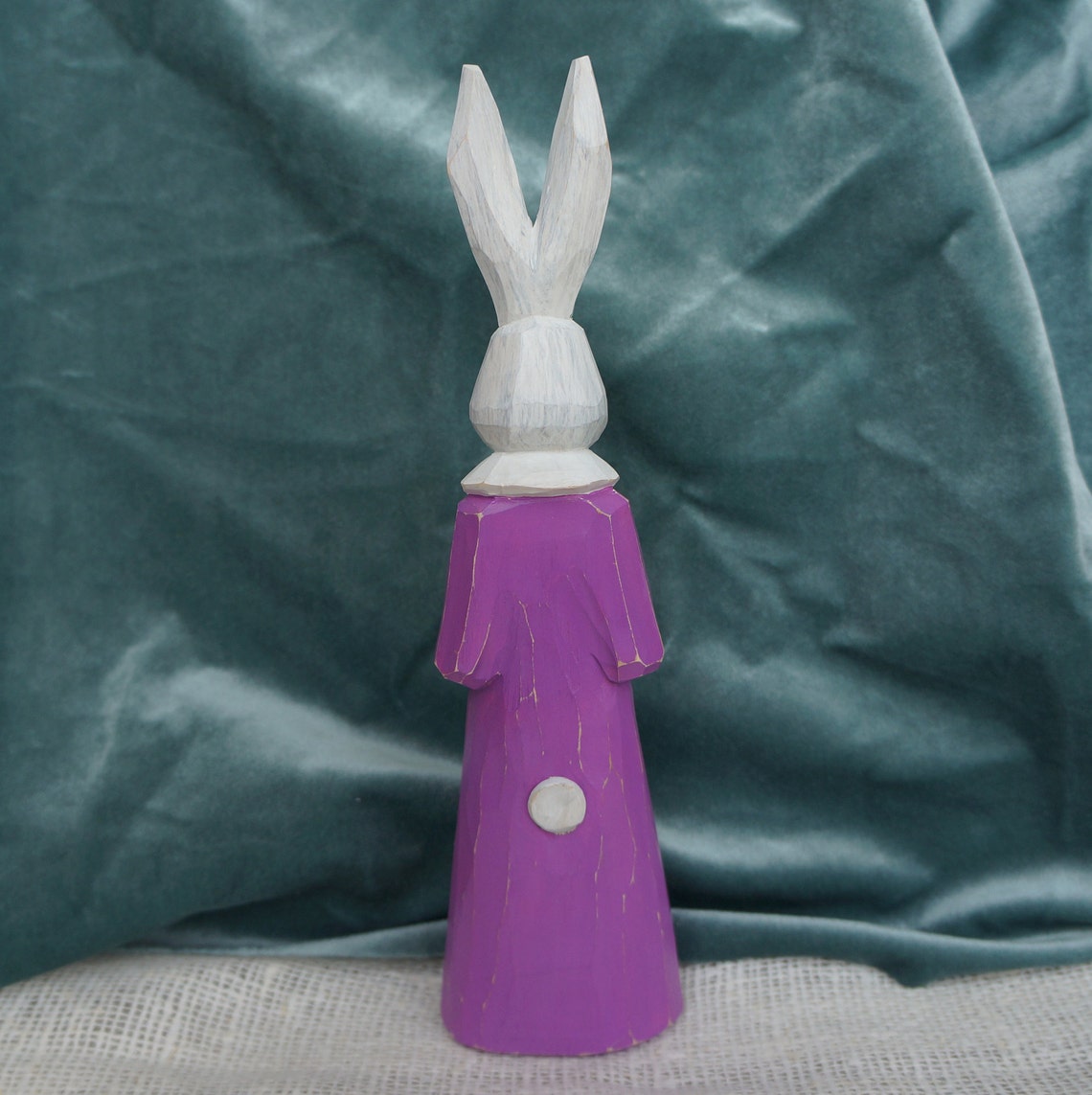 Wooden Easter Bunny Carving Wooden Rabbit. Etsy