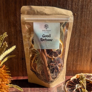 Glücks-Dufttopf | Potpourri für den Herd (Australien) | Geldzauber-Ritualset | Geschenk für Fülle zum Einzug