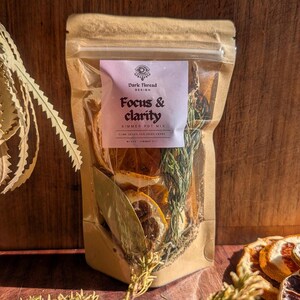 Fokus und Klarheit köcheln lassen Ritual für geistige Klarheit | Lernhilfe Geschenk | Achtsamkeit Herd Potpourri
