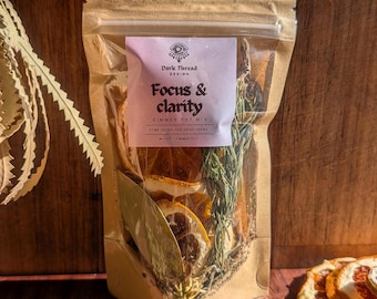 Mistura para foco e clareza | Clareie sua mente | Uma mistura ritualística para concentração, clareza mental e energia renovada