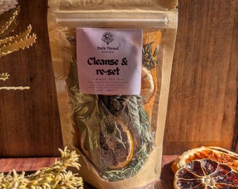 Panela de vapor limpa e revitaliza | Refresca | Restaura | Mistura artesanal para panela de vapor | Limpeza energética, equilíbrio e calma