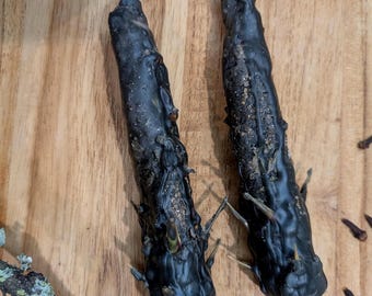 Velas rituais de proteção | Par ritual programado | Vela de cera de abelha pura para feitiço