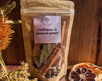 Confiança e poder pessoal em um caldeirão | Firmeza na sua força | Uma mistura ritualística para coragem, empoderamento e autoridade interior