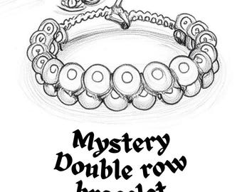 Pulseira misteriosa de fileira dupla | Criada intuitivamente só para você | Feita sob encomenda