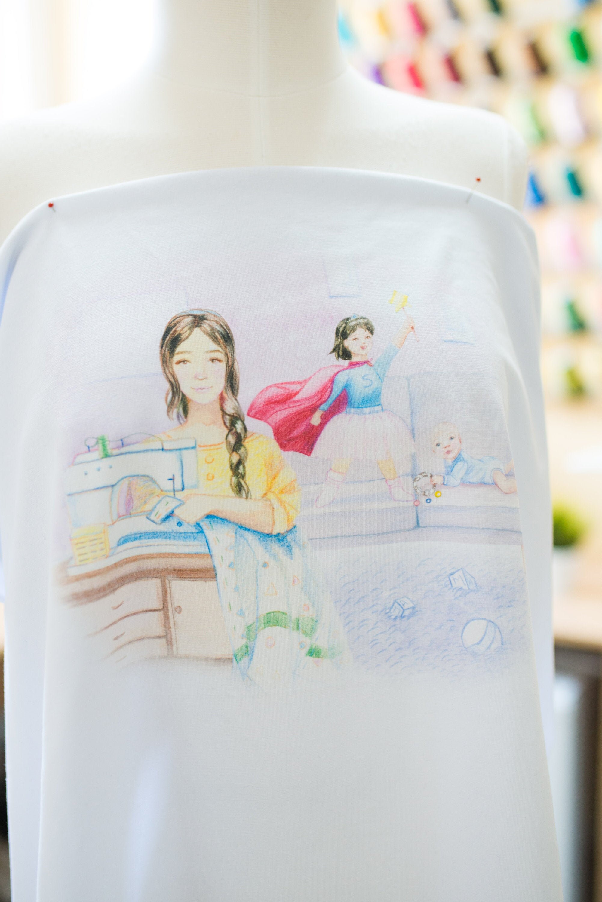 Fabrics panels Knitted panel fabric panels cotton jersey Etsy