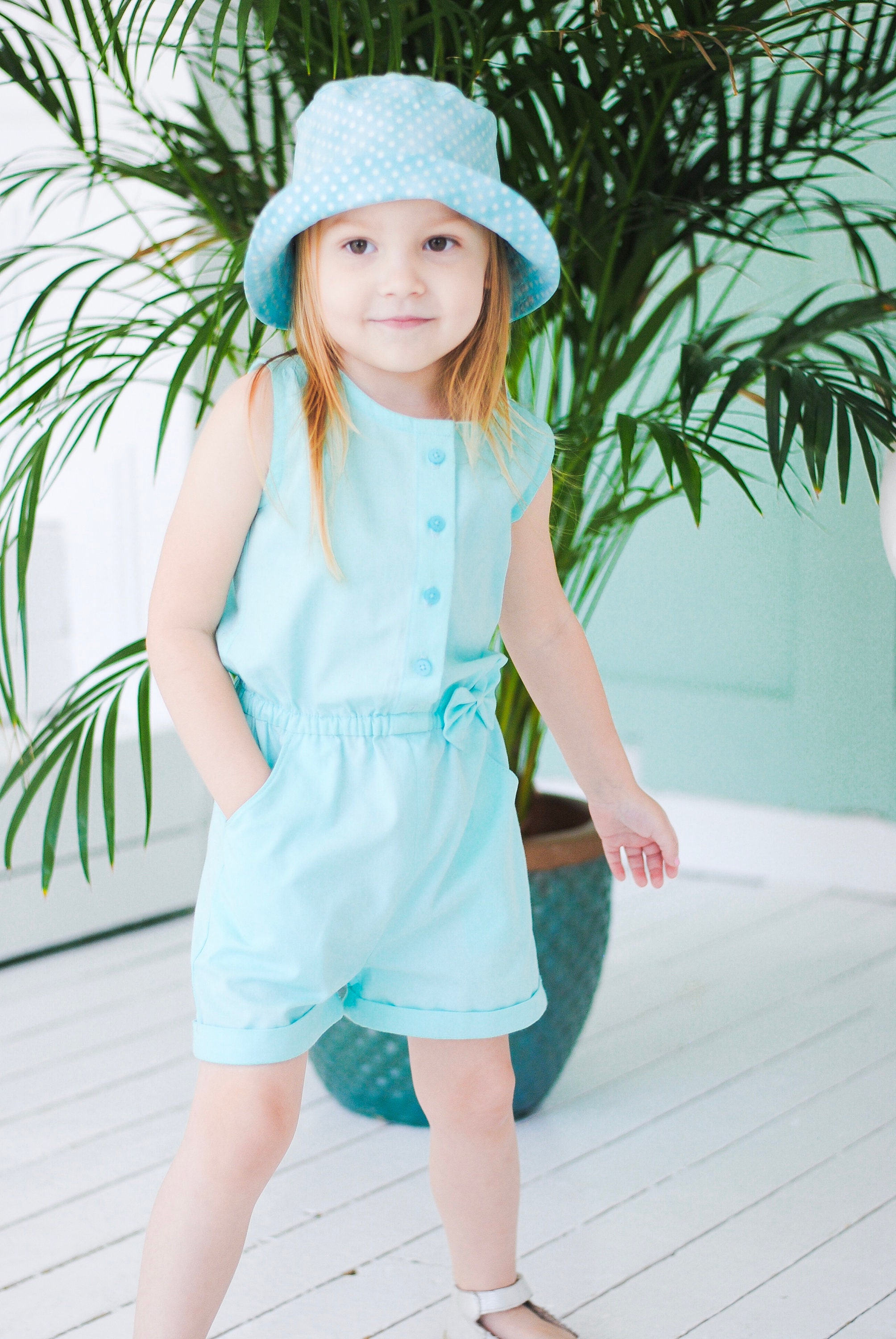 Summer Romper Sewing Pattern for Girls / Sizes 122158 / Etsy