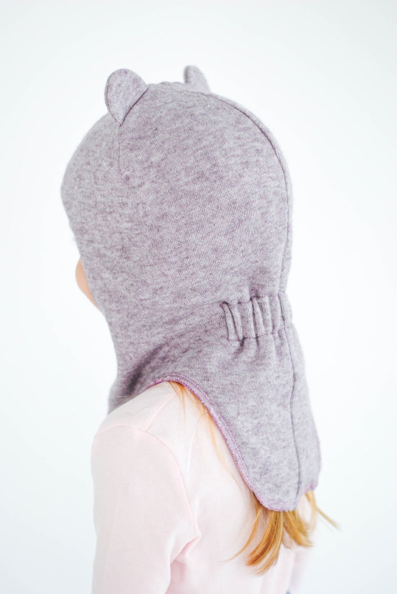 Kids/' Winter Hood Cap Dino Balaclava Hat for Baby Boy and Girl Bear Neckhoodie PDF Sewing Pattern Sizes 44-56 cm