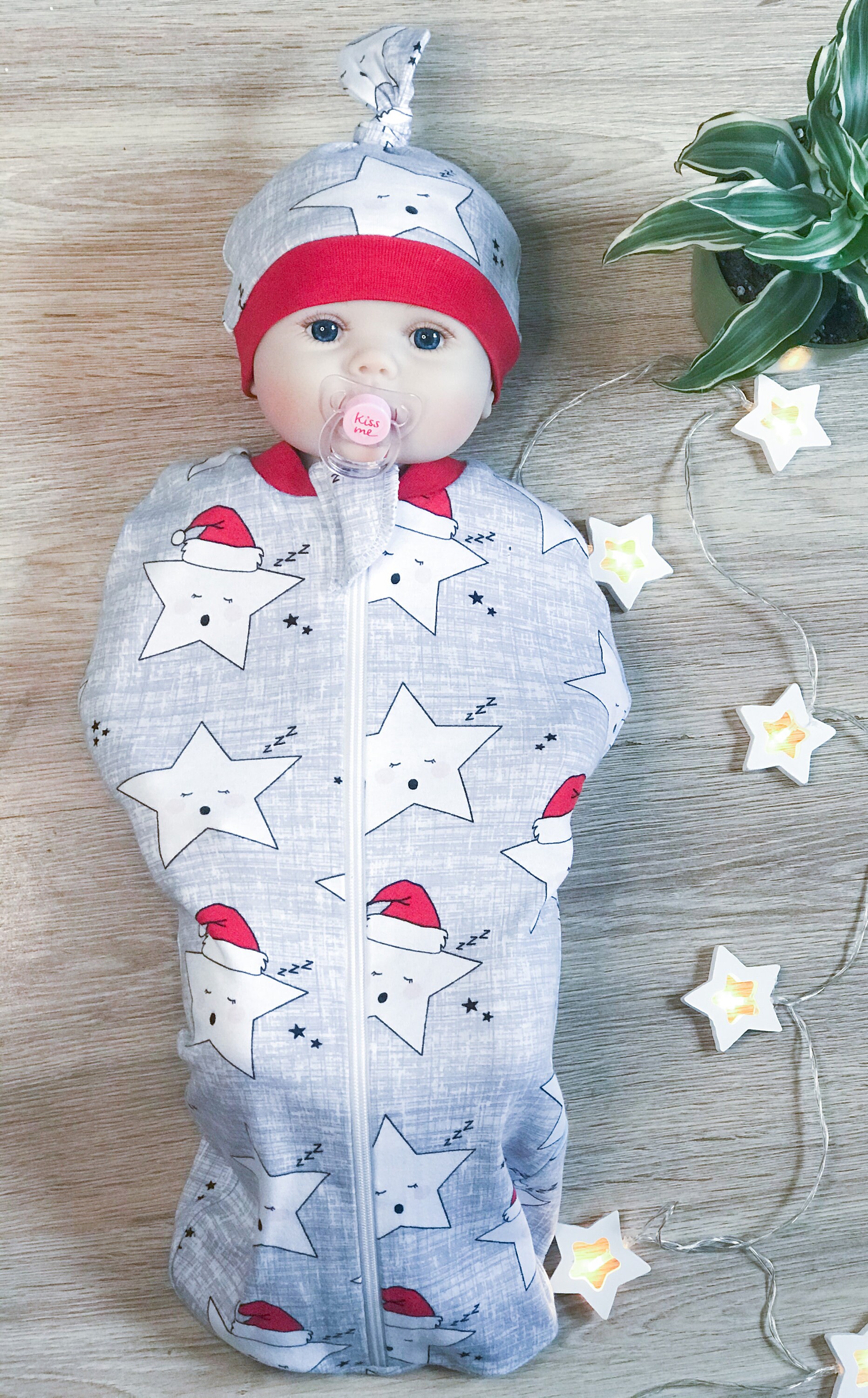 Zip up Swaddle Sack and Top Knot Hat Sewing Pattern Etsy