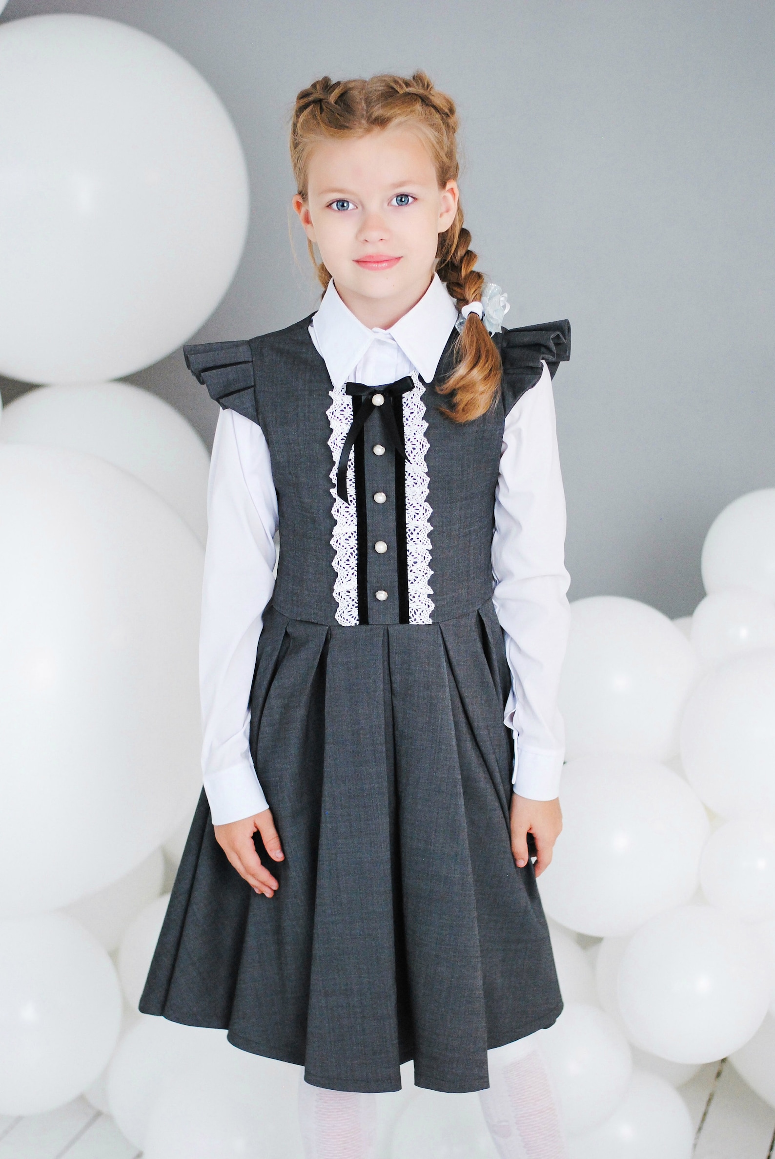 Girls' Pleated Jumper Dress Sewing Pattern / Aline Dress Etsy