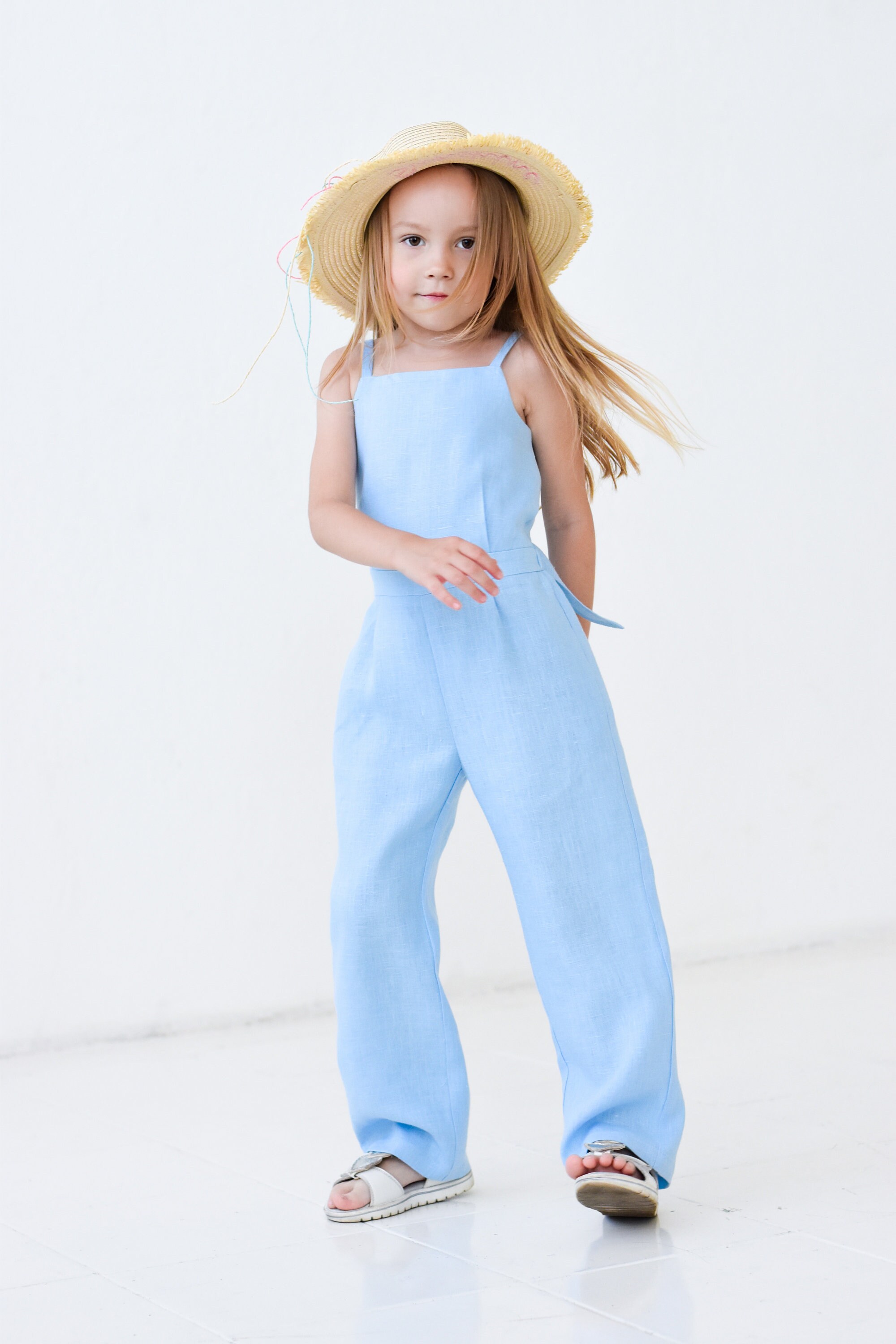Girl Jumpsuit Pdf Sewing Pattern Overall Sewing Pattern for Etsy