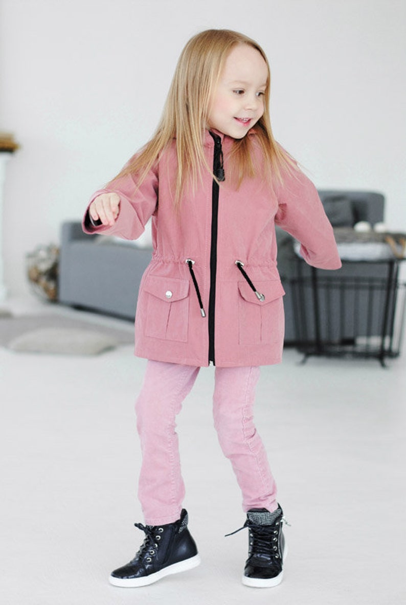 Kids' Hooded Windbreaker Sewing Pattern PDF / Sizes 80158 Etsy