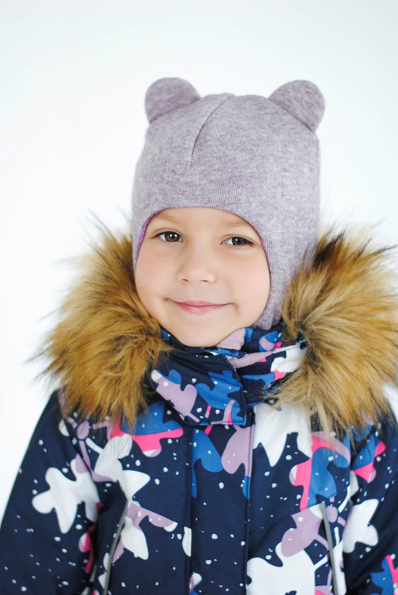Kids/' Winter Hood Cap Dino Balaclava Hat for Baby Boy and Girl Bear Neckhoodie PDF Sewing Pattern Sizes 44-56 cm