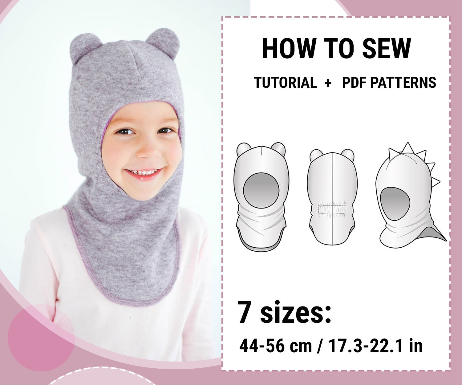 Kids' Winter Hood Cap / Dino Balaclava Hat for Baby Boy and Girl …