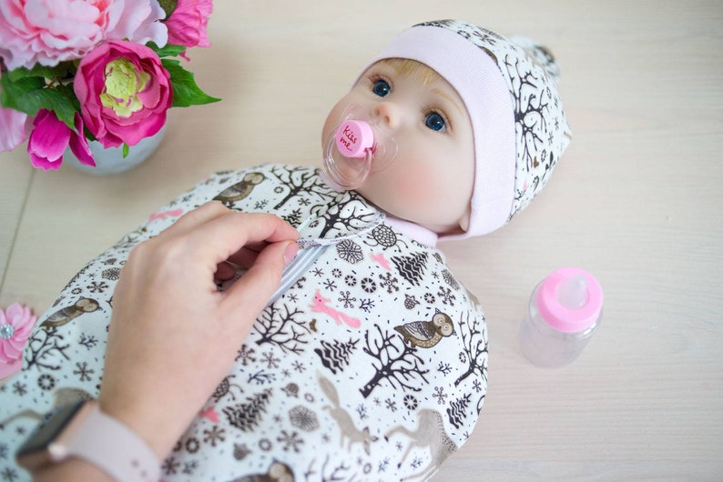 Zip up Swaddle Sack and Top Knot Hat Sewing Pattern Etsy