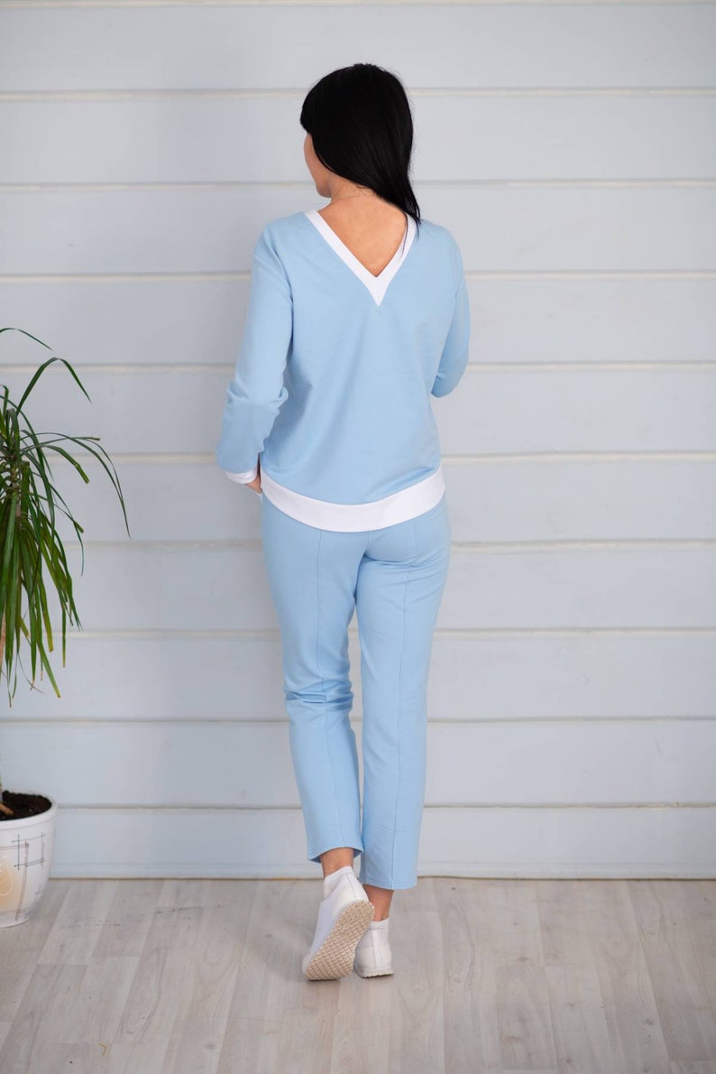 Women/'s Basic Knit High Waist Pants Printable Sewing Pattern PDF for Women Sizes 36-48 EU Beginners Sewing Projects