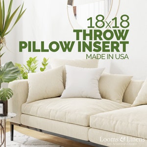 18&quot;x18&quot; inch Square Pillow Insert 18 inch Form insert throw pillow stuffing Sham 18x18 cushion Stuffers