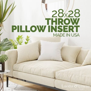 28x28 Pillow Insert Etsy