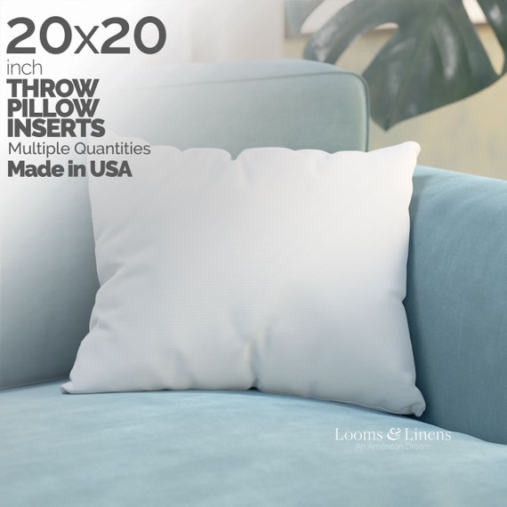 20x20 Inch Throw Pillow Inserts 20 Inch Square Form Sham Pillow