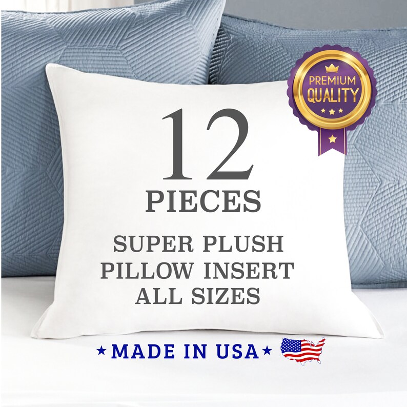 Throw Pillow Stuffing Sham Inserts Dozen Pillows Down Etsy