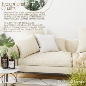 22x22 Euro Throw Pillow Insert: Hypoallergenic Down Alternative image 5