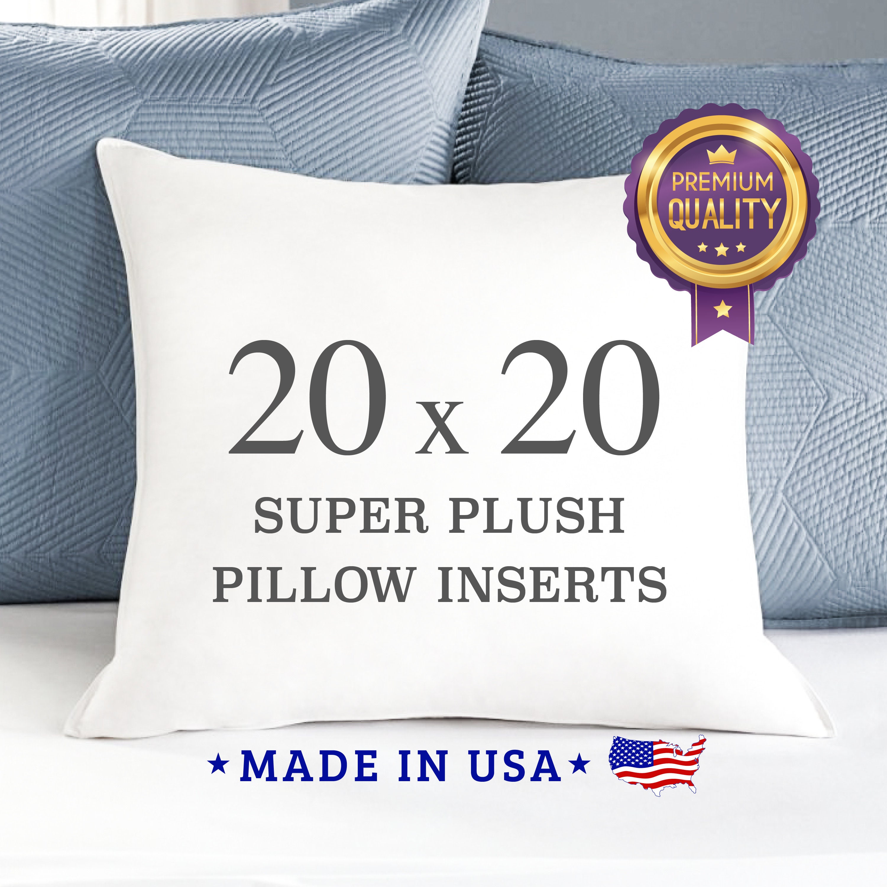 20 inch square pillow insert