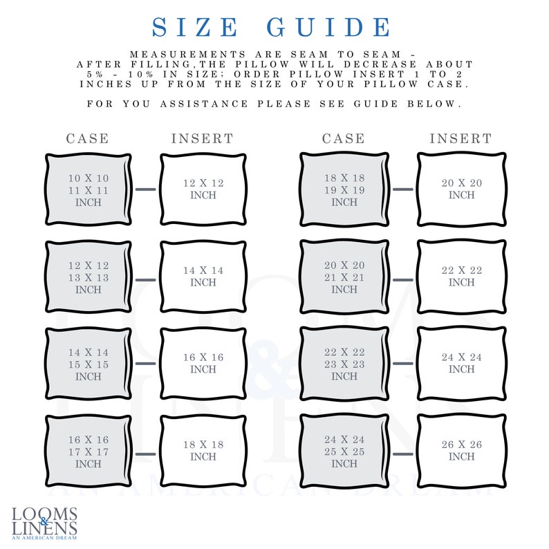 Form Insert Throw Pillow Inserts Square Euro Pillows Sham Etsy