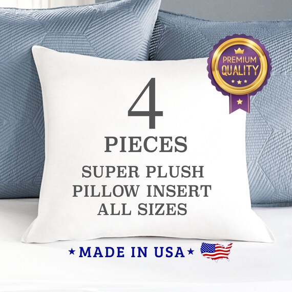 Pillow Form Insert Down Alternative Square Pillow Inserts Euro Etsy