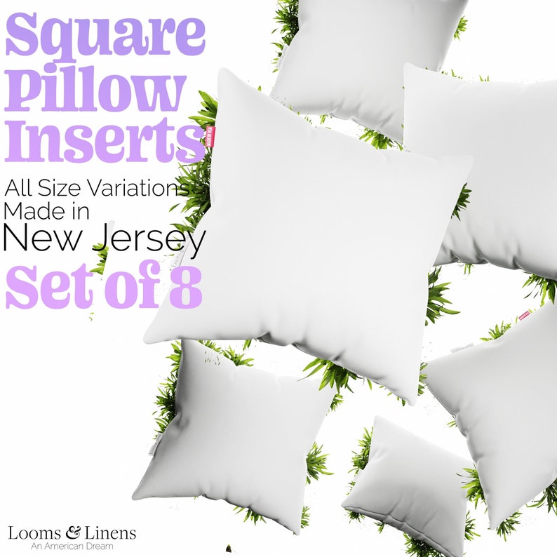Pillow Forms Euro Pillow Inserts Square Pillow Form Inserts Etsy