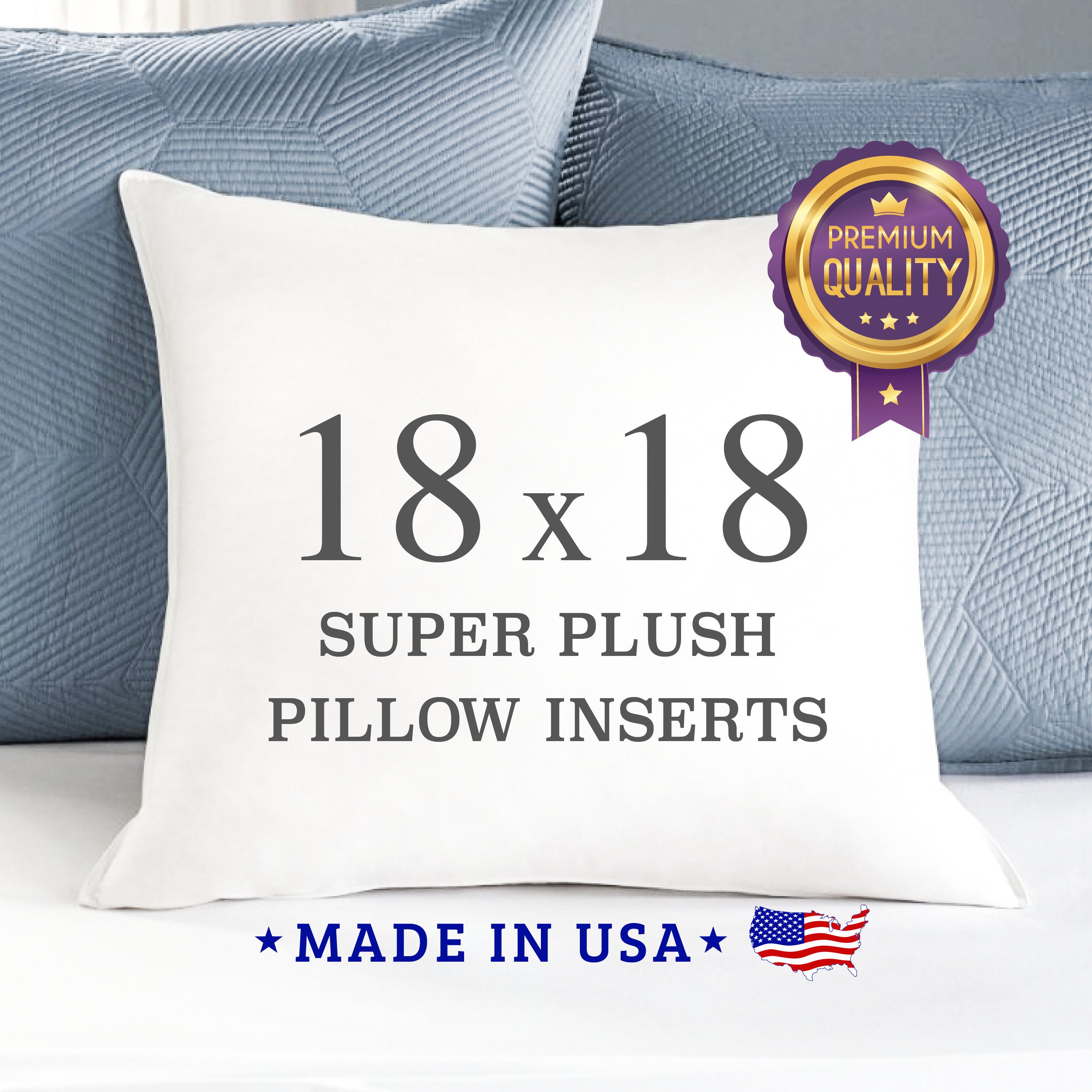 18x18 pillow insert down alternative