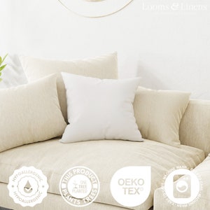 22x22 Euro Throw Pillow Insert: Hypoallergenic Down Alternative image 3