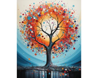 Tree of Life Wall Art Spiritual Harmony Art Decor Wall art Poster Print 16x20