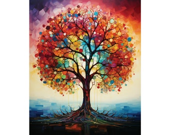 Tree of Life Wall Art Spiritual Harmony Art Decor Wall art Poster Print 16x20