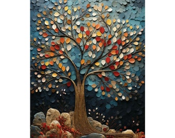 Tree of Life Wall Art Spiritual Harmony Art Decor Wall art Poster Print 16x20