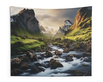 Landscape Nature Indoor Wall Art: Hanging Tapestries for Medium | Large Decor, Home, Dorm Room Gift - Wall Tapestries Housewarming Gifts