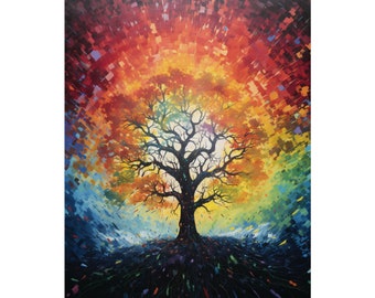 Tree of Life Wall Art Spiritual Harmony Art Decor Wall art Poster Print 16x20