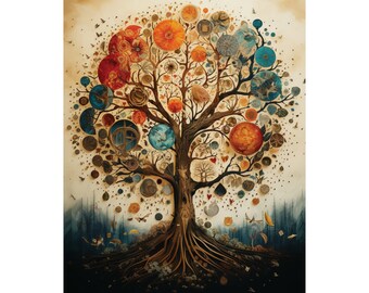 Tree of Life Wall Art Spiritual Harmony Art Decor Wall art Poster Print 16x20