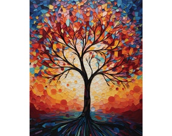 Tree of Life Wall Art Spiritual Harmony Art Decor Wall art Poster Print 16x20