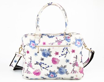 floral laptop bag