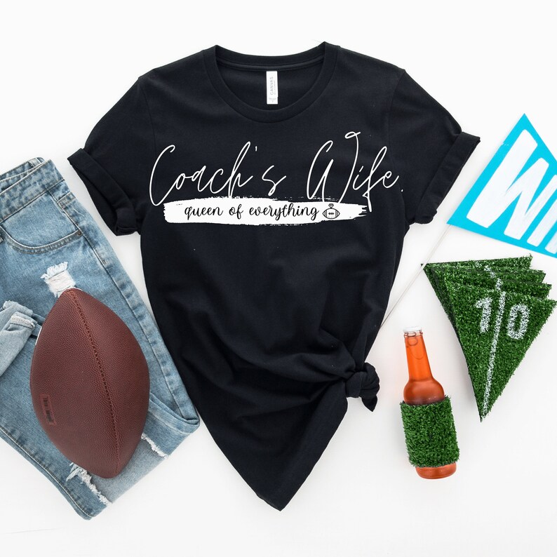 Coach Wife T Shirt for Mrs. Coach Gift Idea Game Day Tee Football Wife