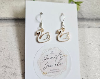 Swan Earrings