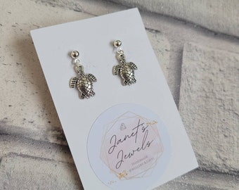 Tiny Sea Turtle Earrings
