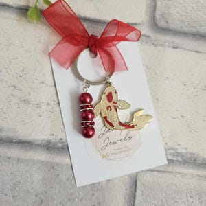 Red Koi Fish Keyring/Bag Charm