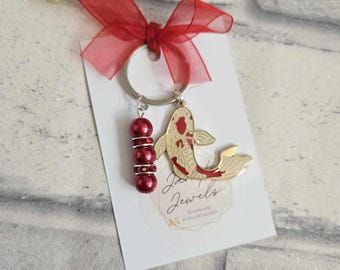 Red Koi Fish Keyring/Bag Charm