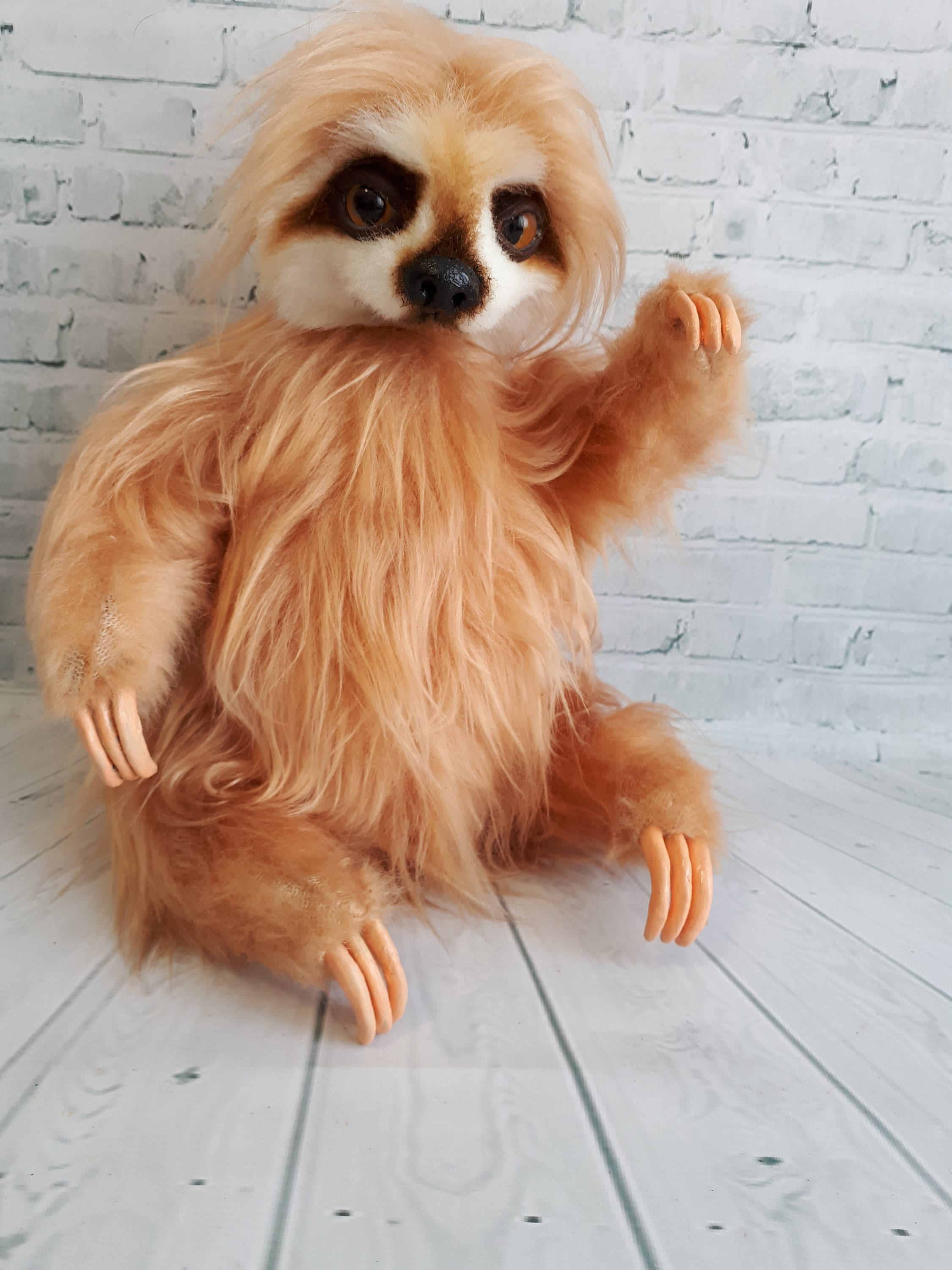 Sloth realistic soft toy . Stuffed animal plush toys. Made to | Etsy