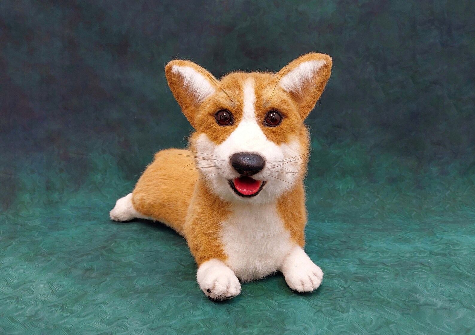 Realistic dog plush Welsh artist toy Etsy